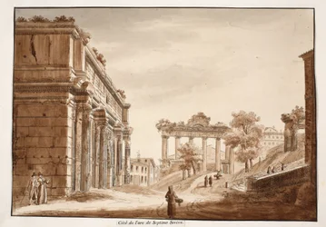 Side View of the Arch of Septimius Severus